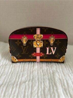 Louis Vuitton Monogram Limited Edition Summer Trunks & Bags Cosmetic Pouch PM